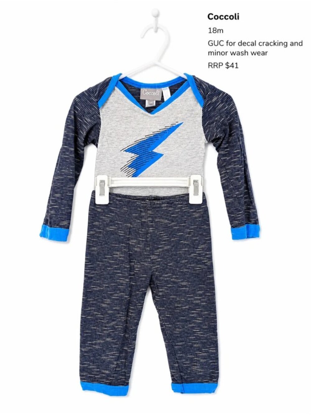 Coccoli Two Piece Pajamas 18m Baby Clothes